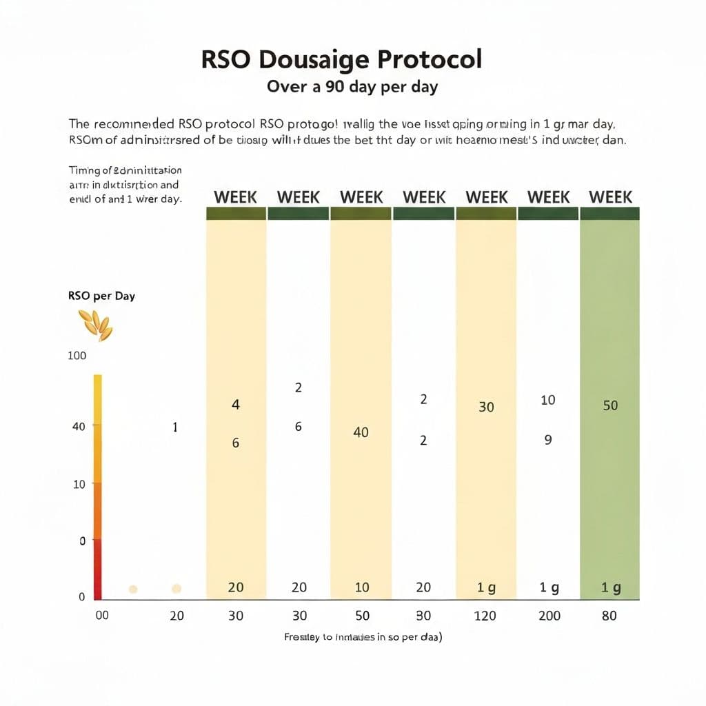 Rick Simpson Oil dosage chart 2025 – complete 90-day protocol with weekly increases from rice grain starting dose