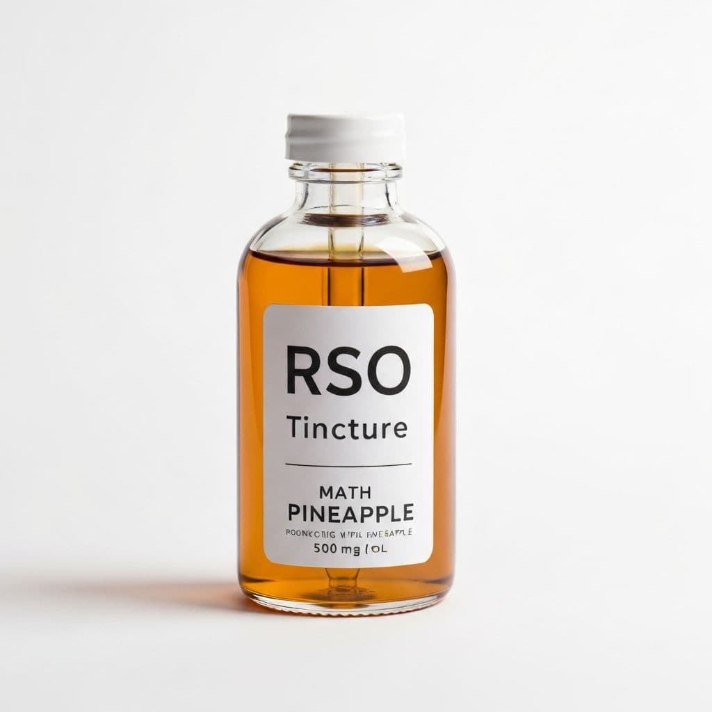 RSO Tincture 500mg - Pineapple - rso Cannabis Oil Product - $49.99